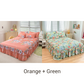 🔈🔈 OFFERTA LAMPO - SCONTO DEL 60% ⚡ Set di 3 Gonne da Letto con Volant 🛏️ – Stampa Floreale & Design a Doppio Strato!