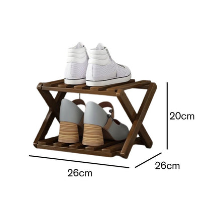 🔥Finché dura lo stock, 50% di sconto! 🎉 Scaffale portascarpe in bambù resistente e pieghevole 🌿