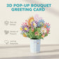 Biglietto di Auguri a Bouquet Pop-Up 3D