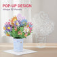 Biglietto di Auguri a Bouquet Pop-Up 3D