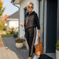 Completo giacca con cappuccio e pantaloni con coulisse da donna