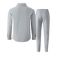 🔥 SCONTO DEL 50%! ⏰ Completo da uomo con giacca abbottonata + pantaloni in maglia a nido d'ape – Taglio ampio, tessuto traspirante e stile casual elegante 👕👖