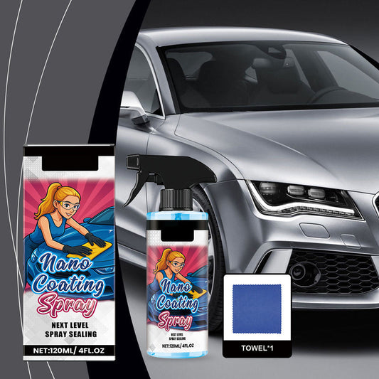 🚗 ACQUISTA 2, NE OTTIENI 1 GRATIS! ✨ Spruzzare lucidante per auto + panno in microfibra – Ripristina la lucentezza e protegge la vernice in pochi minuti, formula resistente ai graffi ☀️🧽