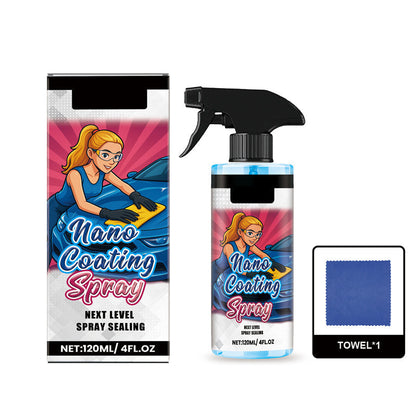 🚗 ACQUISTA 2, NE OTTIENI 1 GRATIS! ✨ Spruzzare lucidante per auto + panno in microfibra – Ripristina la lucentezza e protegge la vernice in pochi minuti, formula resistente ai graffi ☀️🧽