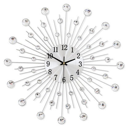 🕰️ 50% DI SCONTO! 💎 Orologio da Parete con Strass – Design di Lusso, Movimento Silenzioso & Elemento Decorativo Elegante ✨