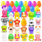 🔥Offerta speciale di Pasqua - 50% di sconto🔥24 pezzi di uova di Pasqua preriempite a lievitazione lenta, giocattoli squishy