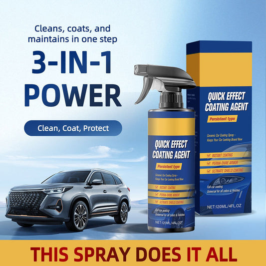 🚗 ACQUISTA 2, OTTIENI 1 GRATIS! 💜 Spray per rivestimento auto efficiente – Brillantezza profonda, Asciugatura rapida & Protezione duratura ✨