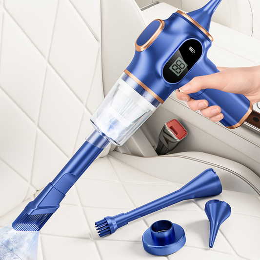 🚗 60% DI SCONTO ! ✨ Aspirapolvere per Auto Senza Fili 4 in 1 – Aspirazione Potente, Autonomia Lunga & Accessori Multiuso 🍃