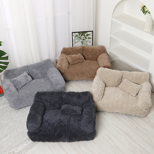 🐶 50% DI SCONTO! 🛋️ Divano Letto in Peluche per Animali Domestici – Effetto Calmante, Fodera Rimovibile & Lavabile 🐱