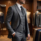 📢📢60%  DI SCONTO !! ⏰Set completo da uomo slim fit a 3 pezzi🕴️