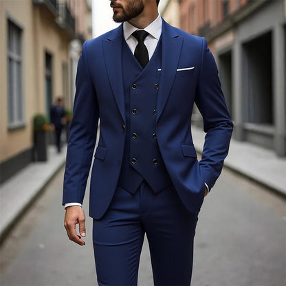 📢📢60%  DI SCONTO !! ⏰Set completo da uomo slim fit a 3 pezzi🕴️