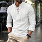 Camicia casual da uomo a tinta unita