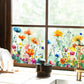 💎 SCONTO DEL 50%! 💎 ULTIMO GIORNO DI SALDI – Adesivo per finestra con bouquet floreale colorato – Rimovibile, biadesivo e tagliabile su misura 🌸