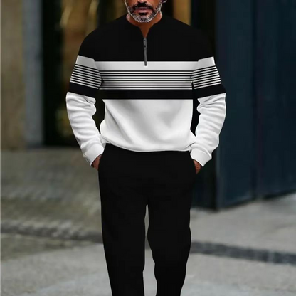 🔈🔈SCONTO DEL 62%🔥Set pullover e pantaloni con stampa grafica da uomo