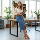 🔥🎁Nuovo arrivo 50% DI SCONTO💥Gonna di jeans a vita alta con bottoni