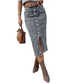 🔥🎁Nuovo arrivo 50% DI SCONTO💥Gonna di jeans a vita alta con bottoni