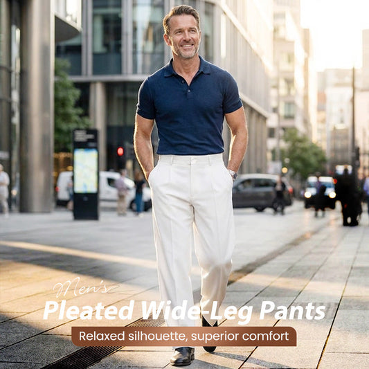 📢📢Sconto del 50%! ⏰Pantaloni Uomo Casual a Gamba Larga con Pinces