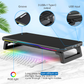 Supporto Monitor Ergonomico RGB con Hub USB
