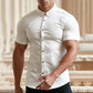 📢📢Sconto del 50%! ⏰Camicia Uomo Senza Stiro in Cotone Premium - Vestibilità Classica